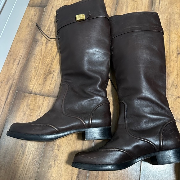 Louis Vuitton Dark Brown Leather Boots - Picture 1 of 7